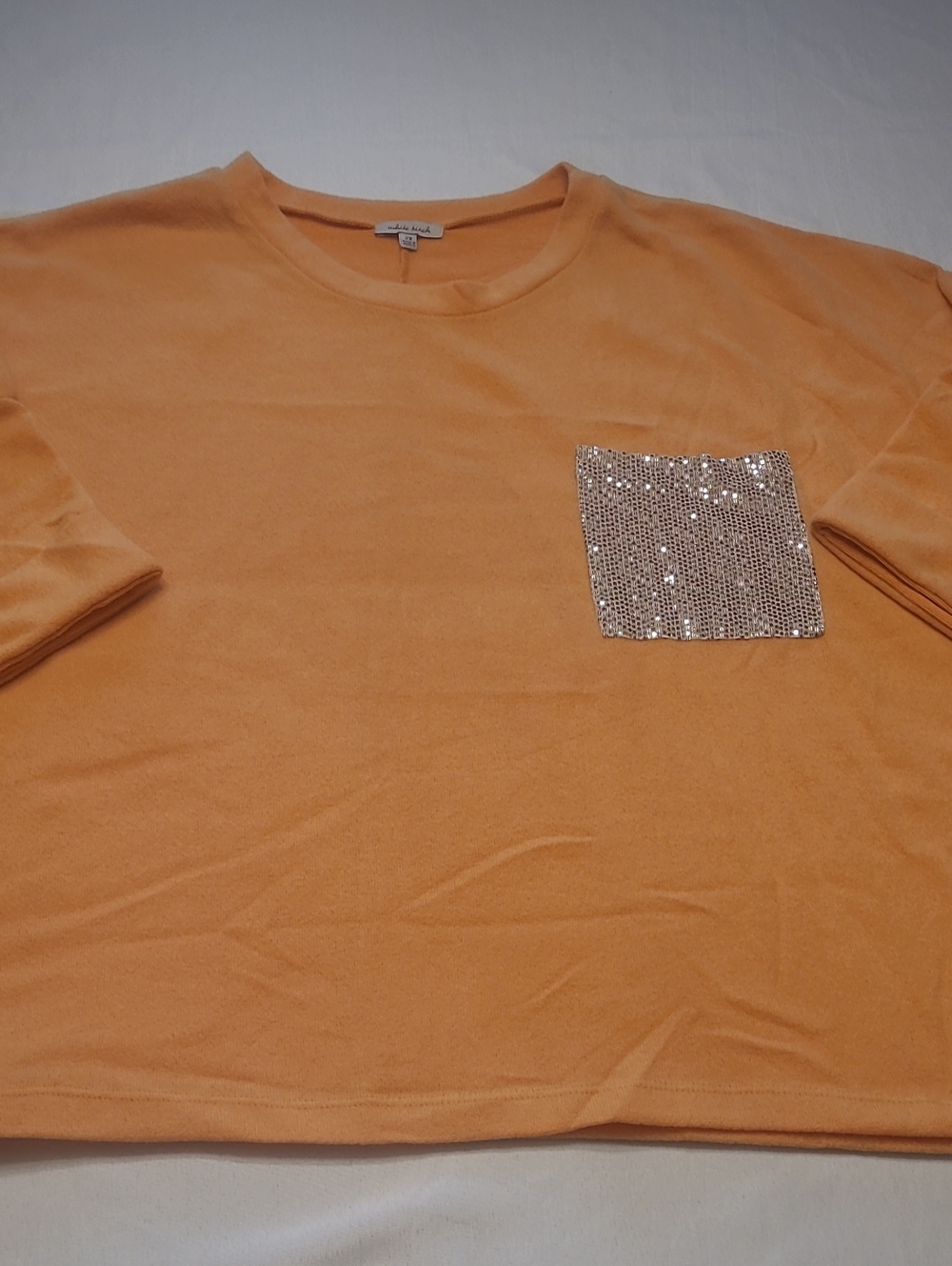 WHITE BIRCH Gold WithGlitter Pocket Top. 2X